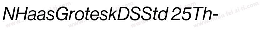 NHaasGroteskDSStd 25Th字体转换